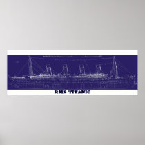 RMS Titanic Original Blueprint, Enhanced for Colou