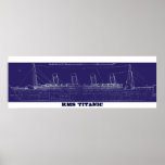 RMS Titanic Original Blueprint, Enhanced for Colou