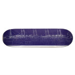 RMS Titanic Original Blueprint, Enhanced for Colou Custom Skateboard