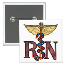 RN Caduceus Buttons