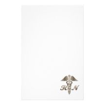 RN Caduceus Custom Stationery