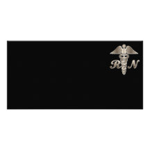 RN Caduceus Photo Card Template