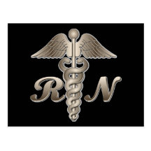 RN Caduceus Postcard