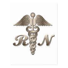 RN Caduceus Postcards