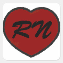 rn heart pixel sticker