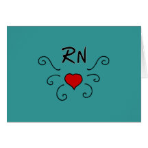 RN Love Tattoo Greeting Cards