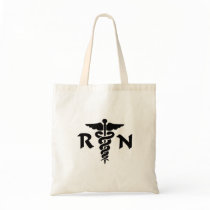 RN Medical Symbol Canvas Bag