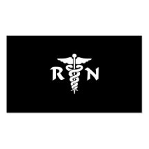 RN Medical Symbol Business Card