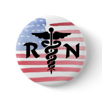RN Medical Symbol Pinback Buttons