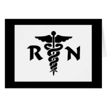 RN Medical Symbol Greeting Cards