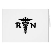 RN Medical Symbol Card