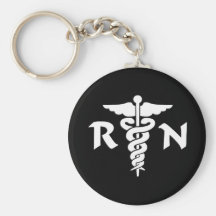 RN Medical Symbol Key Chain