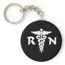 RN Medical Symbol Key Chain