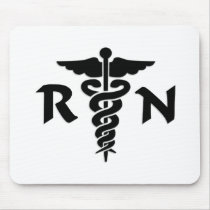 RN Medical Symbol Mouse Pad