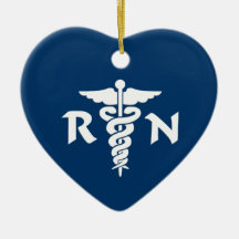 RN Medical Symbol Ornaments