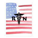 RN Medical Symbol Postcards