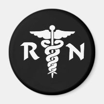 RN Medical Symbol Refrigerator Magnets