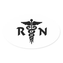 RN Medical Symbol Sticker