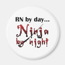 RN Ninja Refrigerator Magnet
