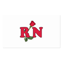 RN Nurse Rose Business Cards