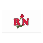 RN Nurse Rose business cards