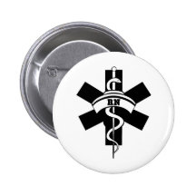 RN Nurses Pinback Buttons