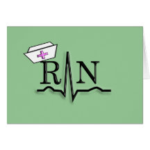 RN QRS Nurse Cap Design Cards