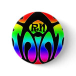 RN rainbow design Pins