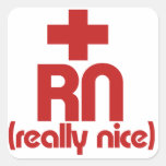 RN Really Nice Nurse Graduation Sticker