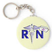 RN (Registered Nurse) Gifts-Embossed Style Keychain