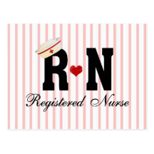 RN Registered Nurse Postcard