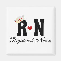 RN Registered Nurse Refrigerator Magnets