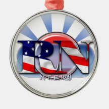 RN REGISTERED USA  NURSE CHRISTMAS ORNAMENT