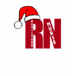 RN Santa with HAT for Registered Nurses CHRISTMAS t-shirts
