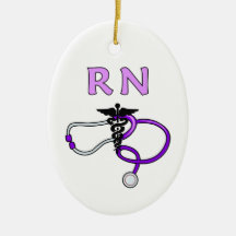 RN Stethoscope Christmas Ornaments
