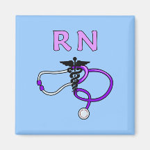 RN Stethoscope Fridge Magnets