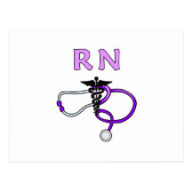 RN Stethoscope Postcard