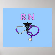 RN Stethoscope Posters
