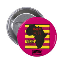 Rnd. Button Black Randy Idi Amin  Dangerhouse