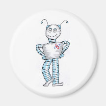 Ro bott refrigerator magnets