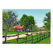 Road and Fence in Dale, TX Card
