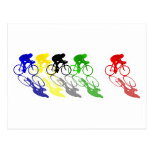Road Bike Road Racing  Cycling Postcard