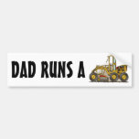 Road Grader Construction Bumper Sticker Dad