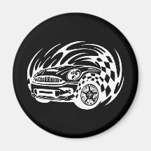 Road Racer Fridge Magnets