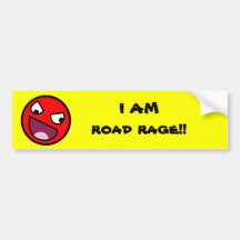 Road Rage Bumper Sticker