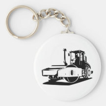 road roller construction equipment key chains