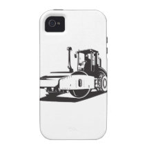Road Roller  Retro iPhone 4 Cases
