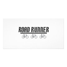 road runner bike tee photo card template