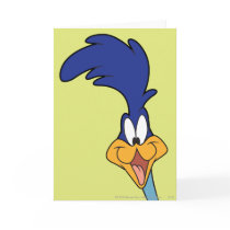 Road Runner Face Greeting Cards