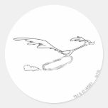Road Runner Running Fast Stickers